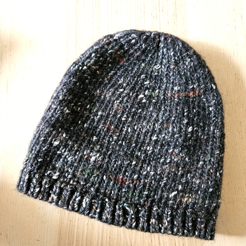 Wilfred Speckled Grey/Black Thick Beanie